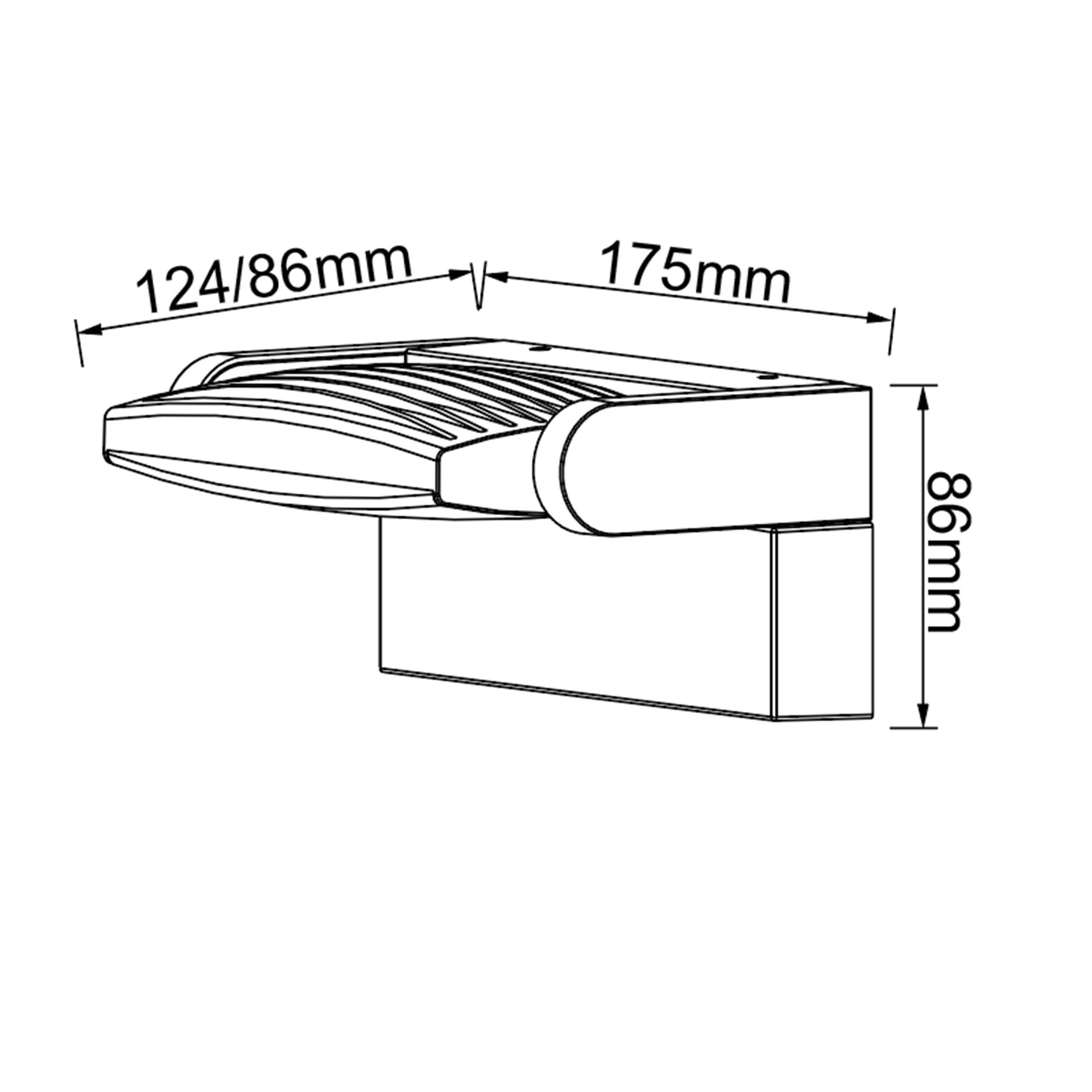 HOOD * APPLIQUE LED 12W 3000K BLANC