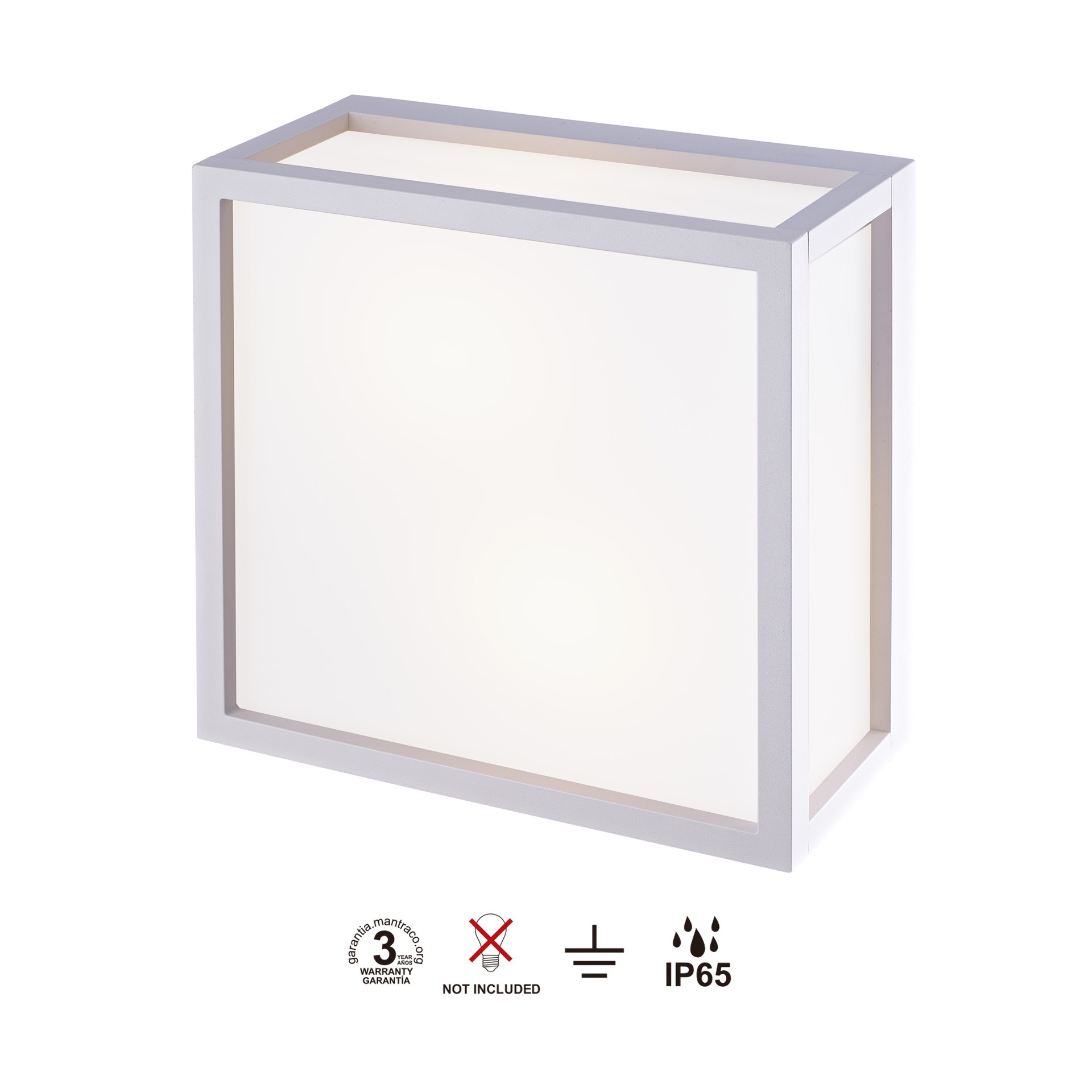 UTAH * PLAFONNIER EXTÉRIEUR BLANC - 2L*E27