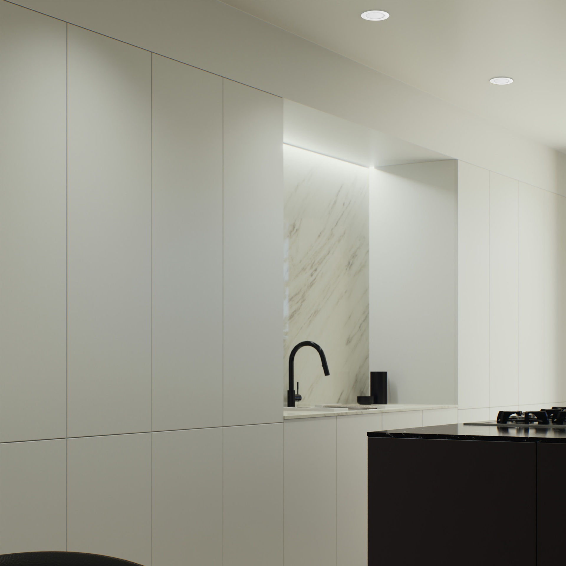 YUCATAN * LED RECESSED WHITE  IP65 - 6,5W - CCT