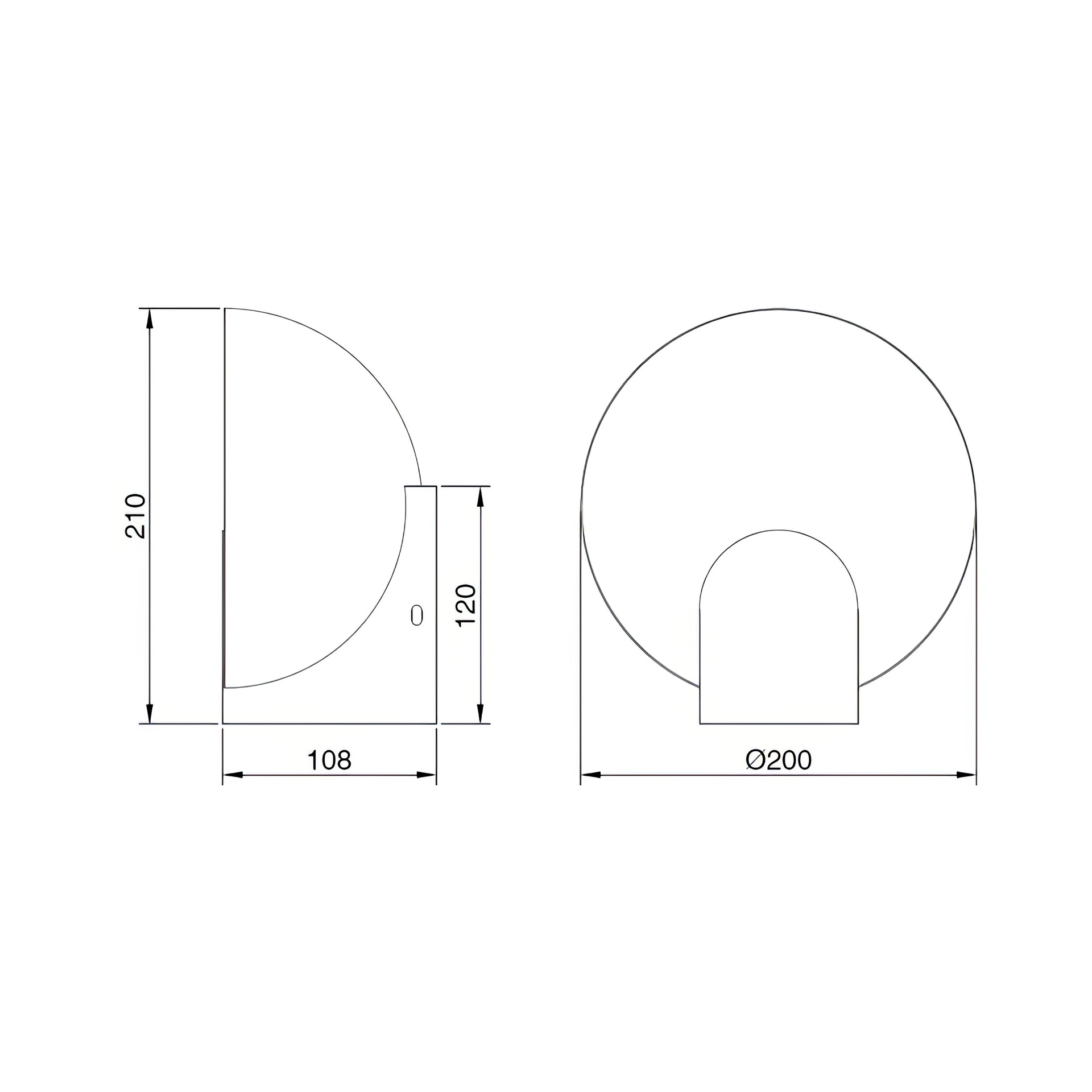 Oculo · Luminaires muraux · Noir