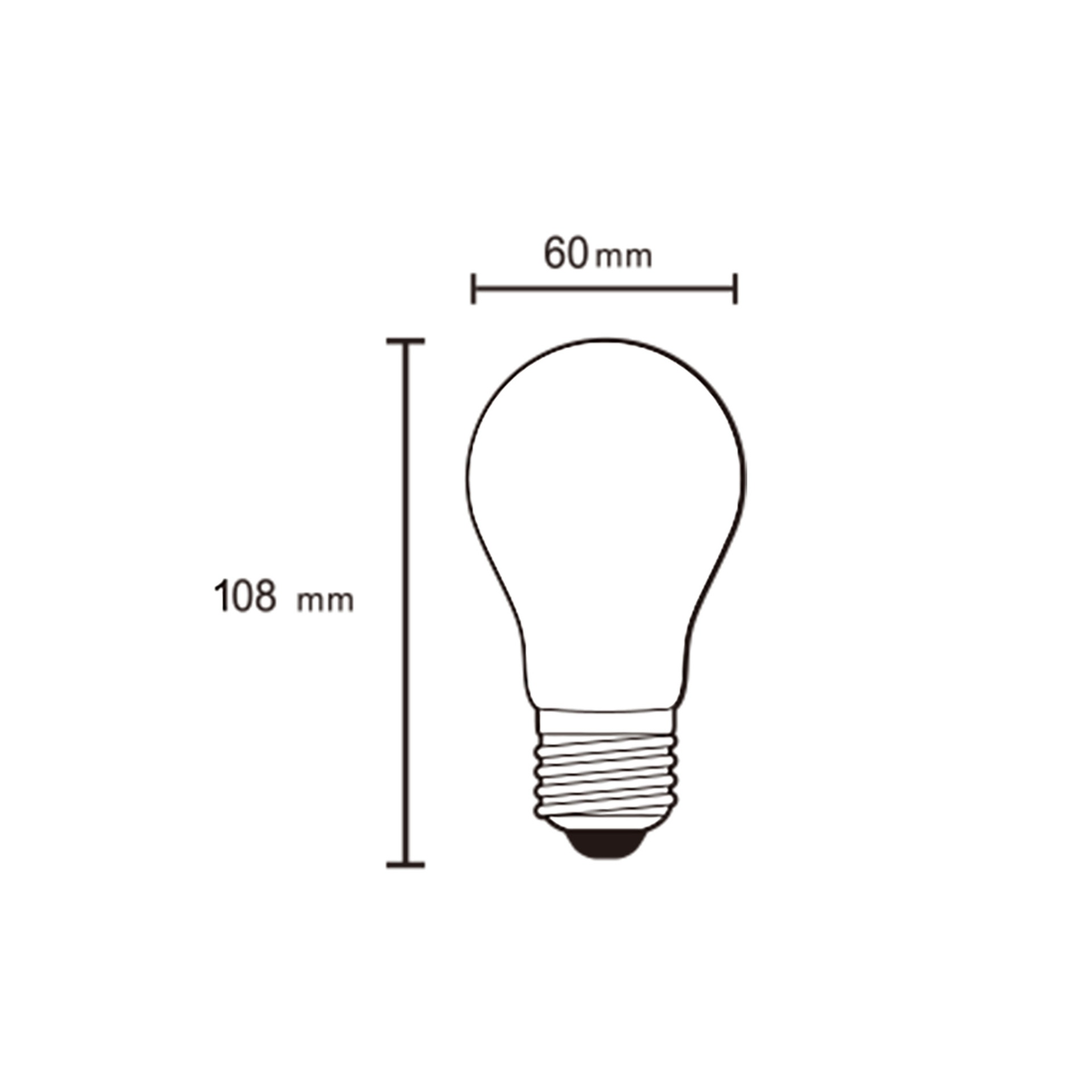 Lampadina LED * E27 OPALE STANDARD – DIM - 12W – 3000K