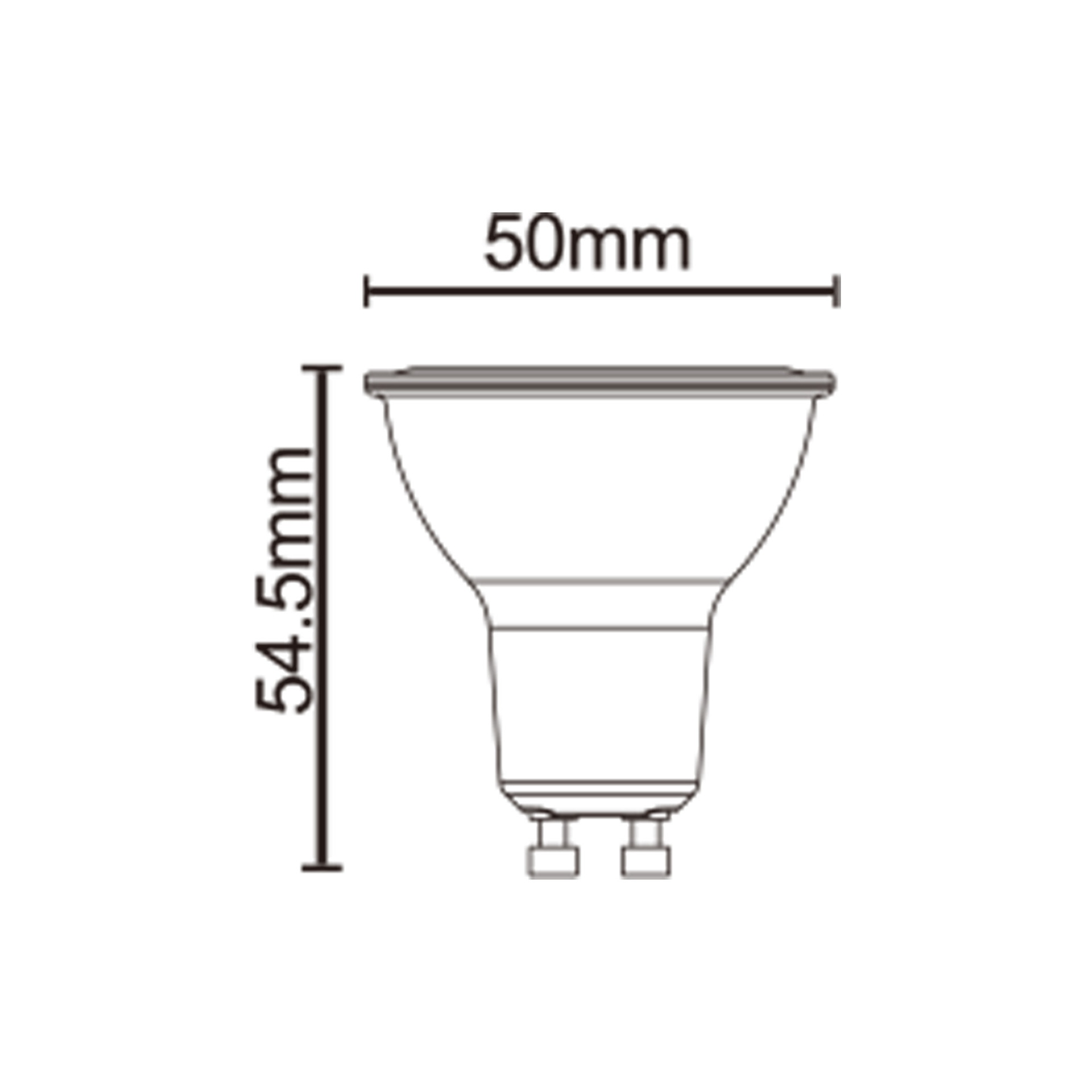 AMPOULE LED - GU10 - 2,4W - 4000K - 400 LM