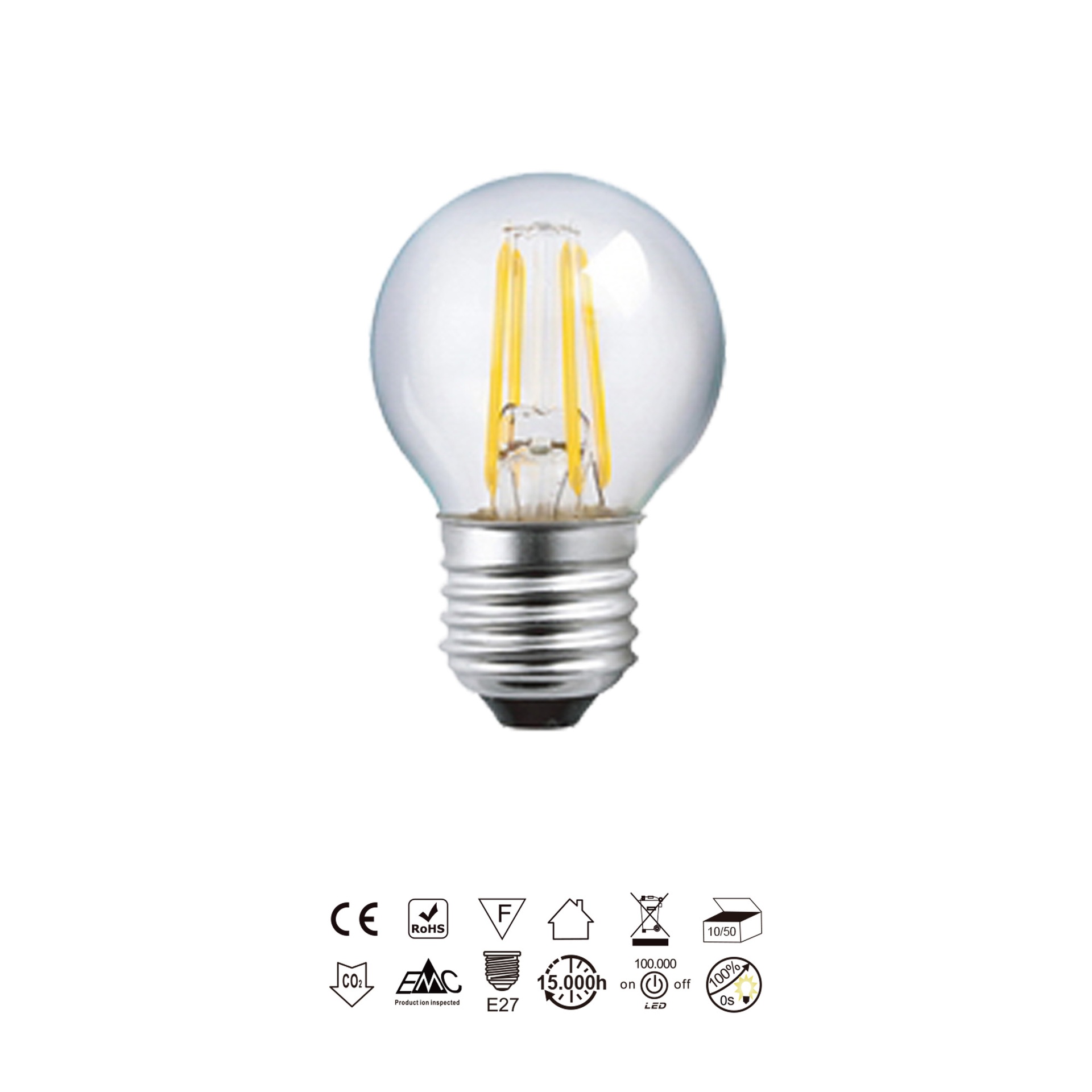 Bombillas E27 · Lampadine LED · Trasparente