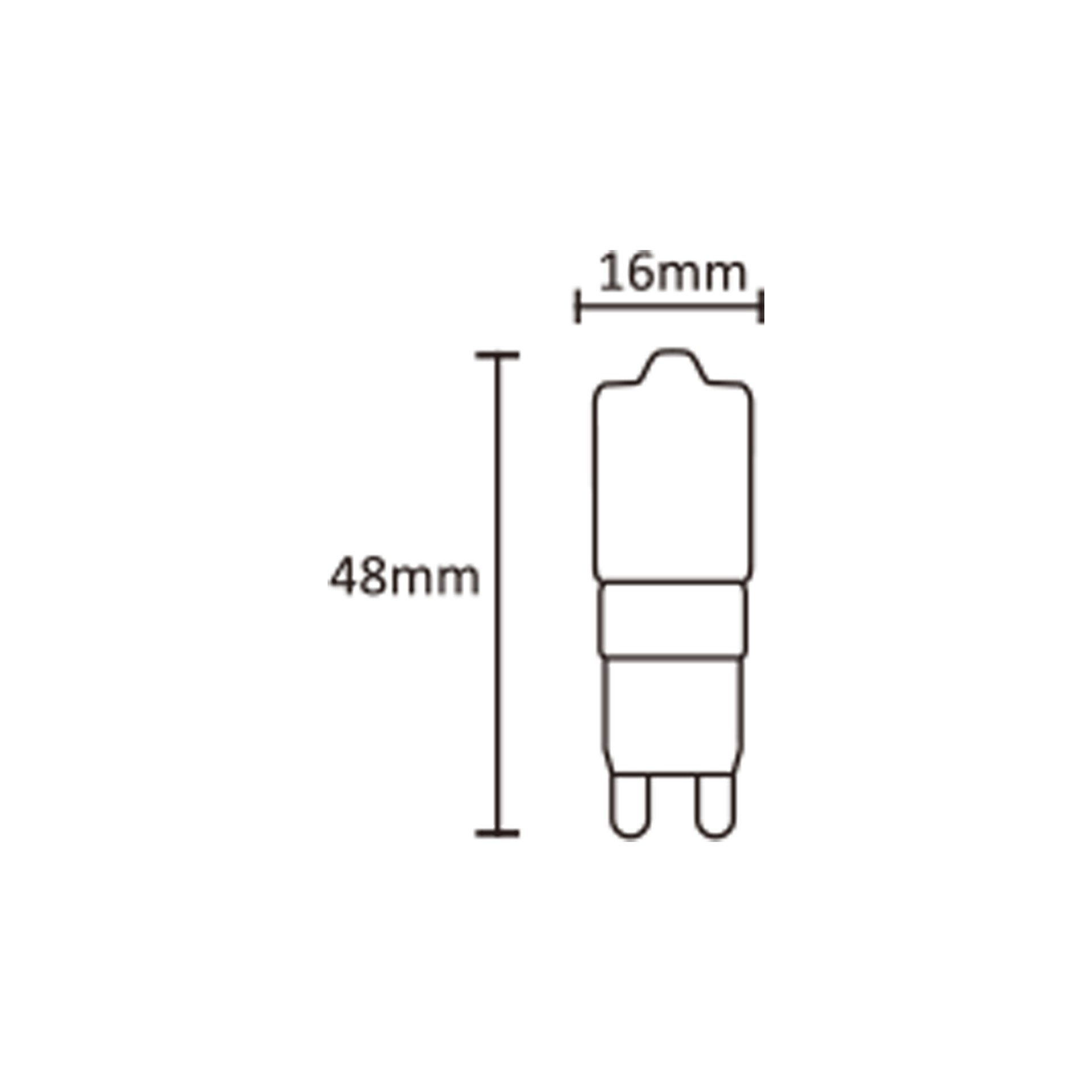 Lampadina LED - G9 - 2,5W - 5000K - 220Lm DIMMERABILE