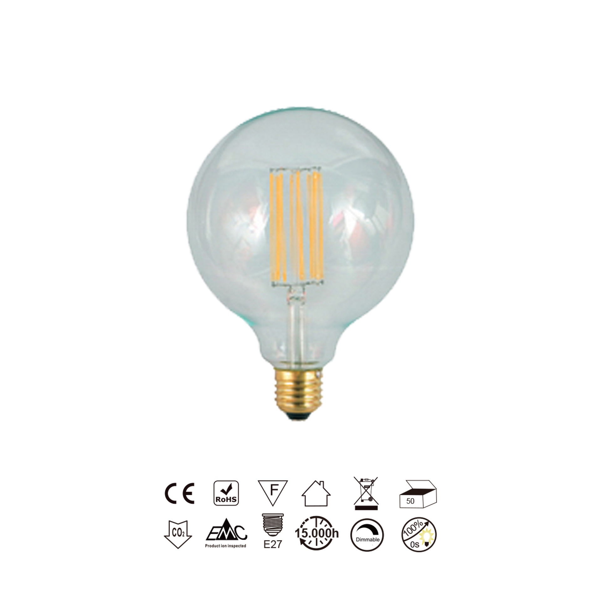 Bombillas E27 · Ampoules LED · Transparent