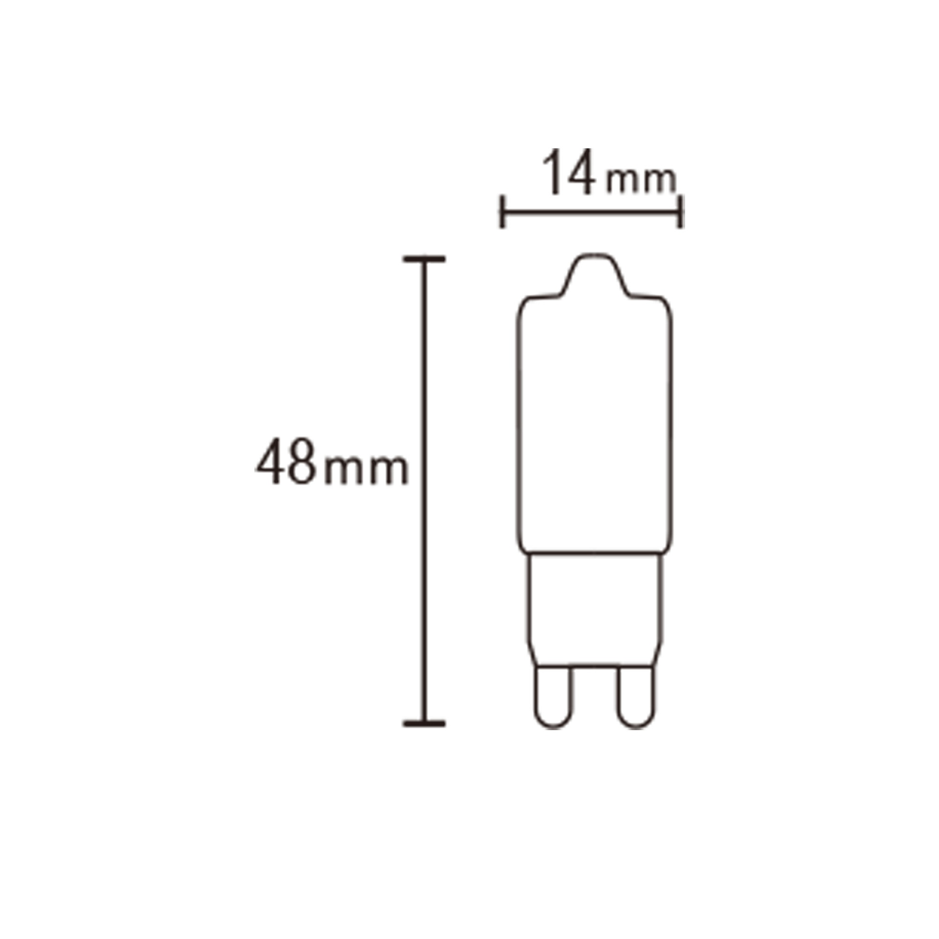BULB LED GLASS - G9 - 2,5W - 4000K - 250Lm