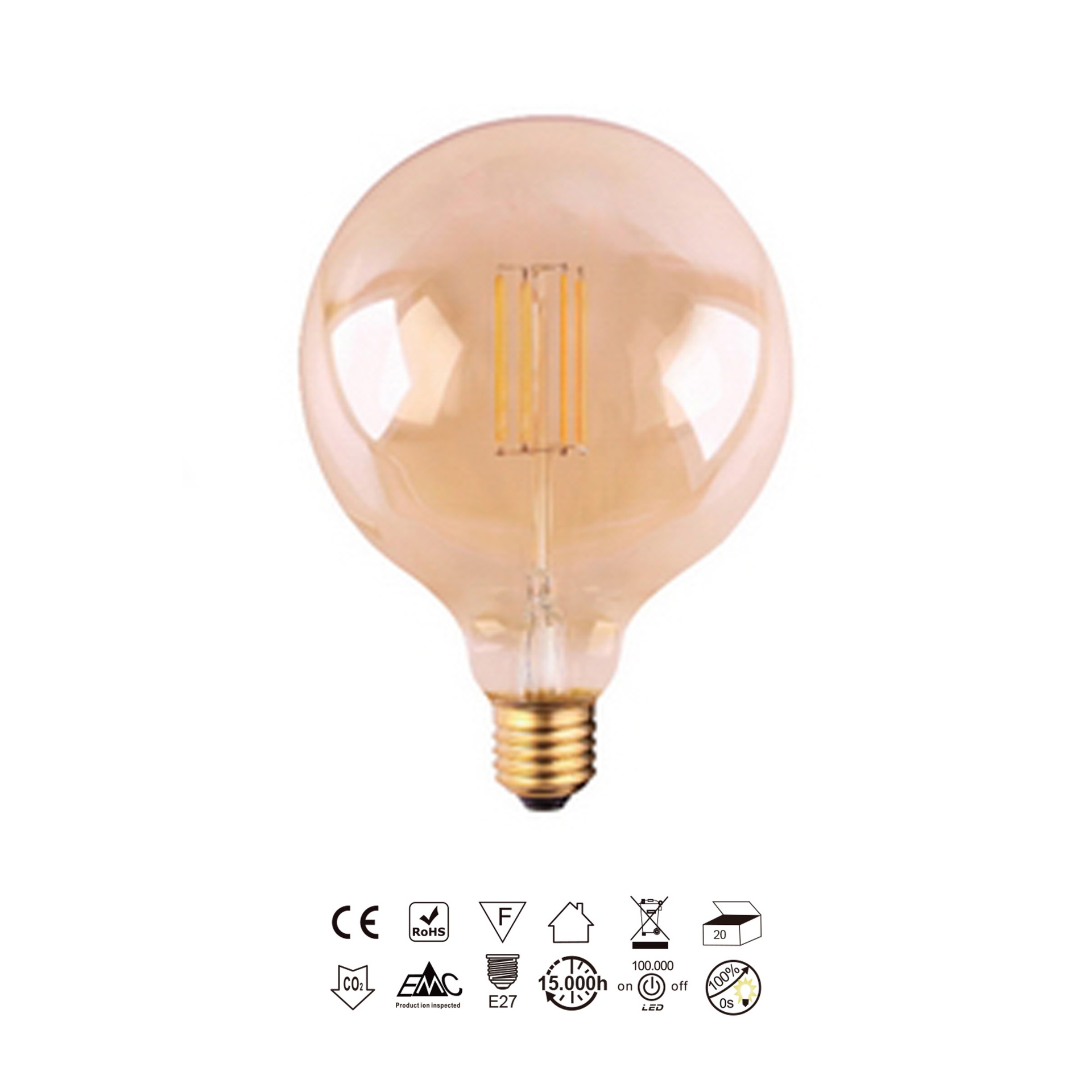 Bombillas E27 · Ampoules LED · Transparent