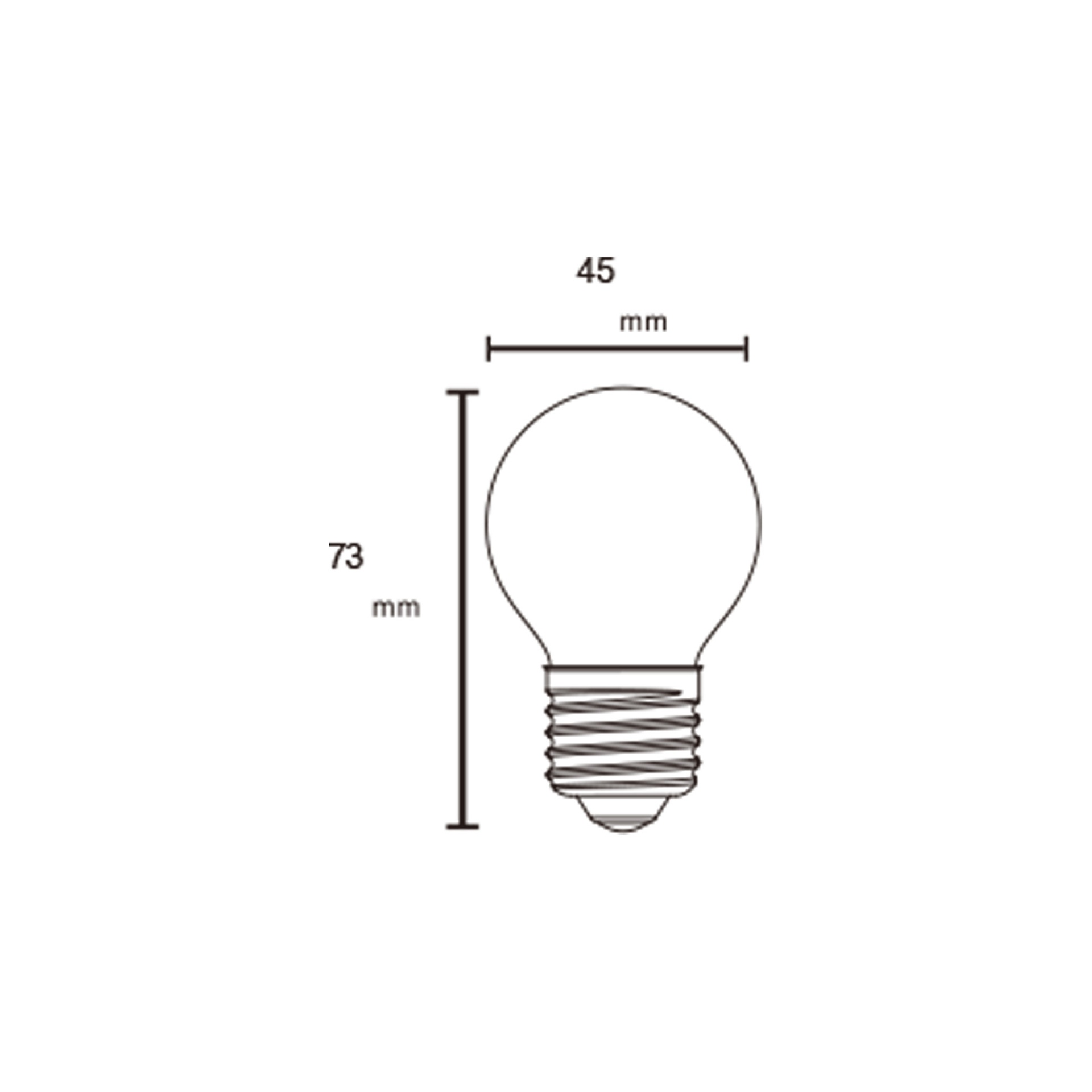 Lampadina LED * E27 OPALE SFERICA – 6.5W - 4000K - 800 Lm - 360º