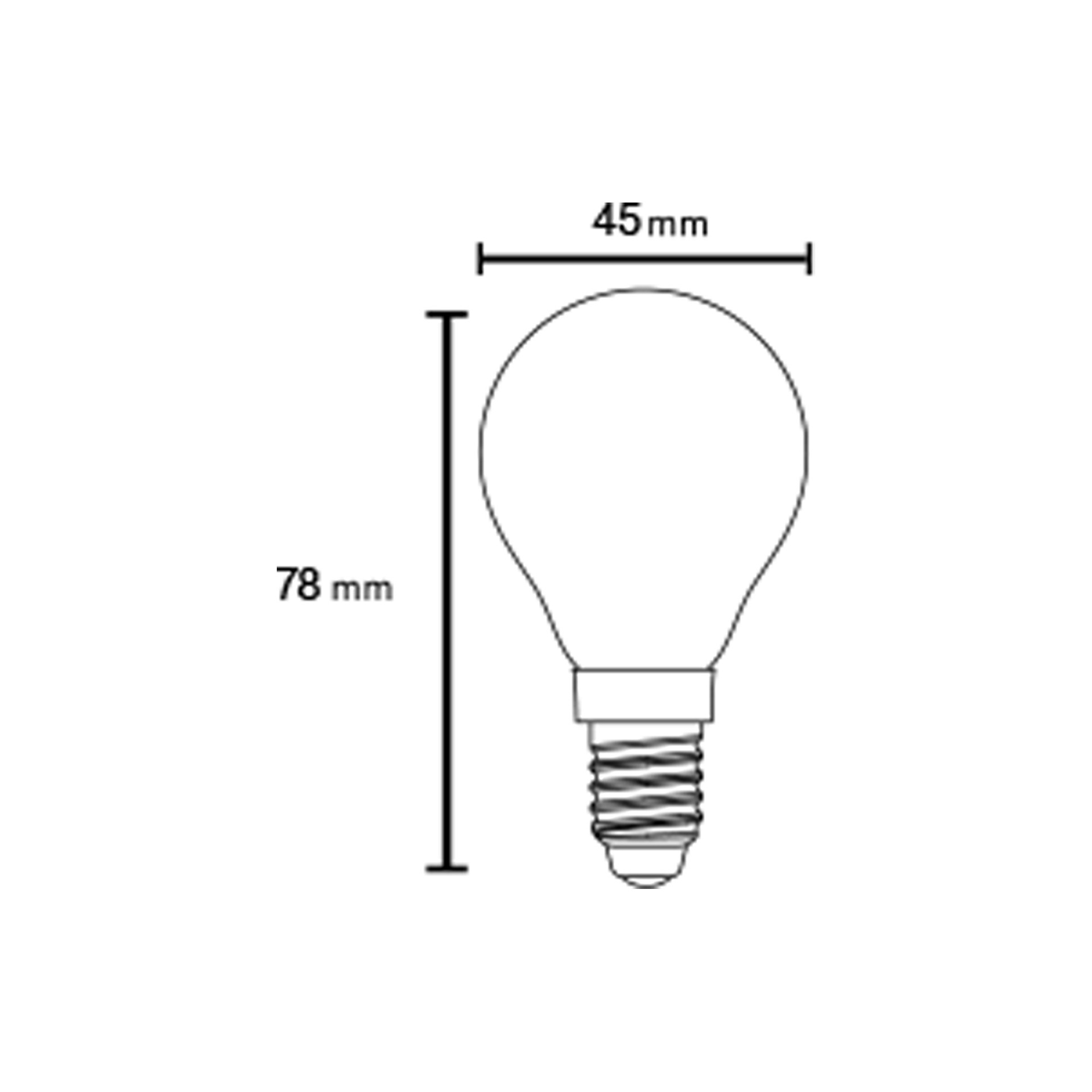 BULB LED * E14 SPHERES OPAL  – 6.5W - 3000K - 790Lm - 360º
