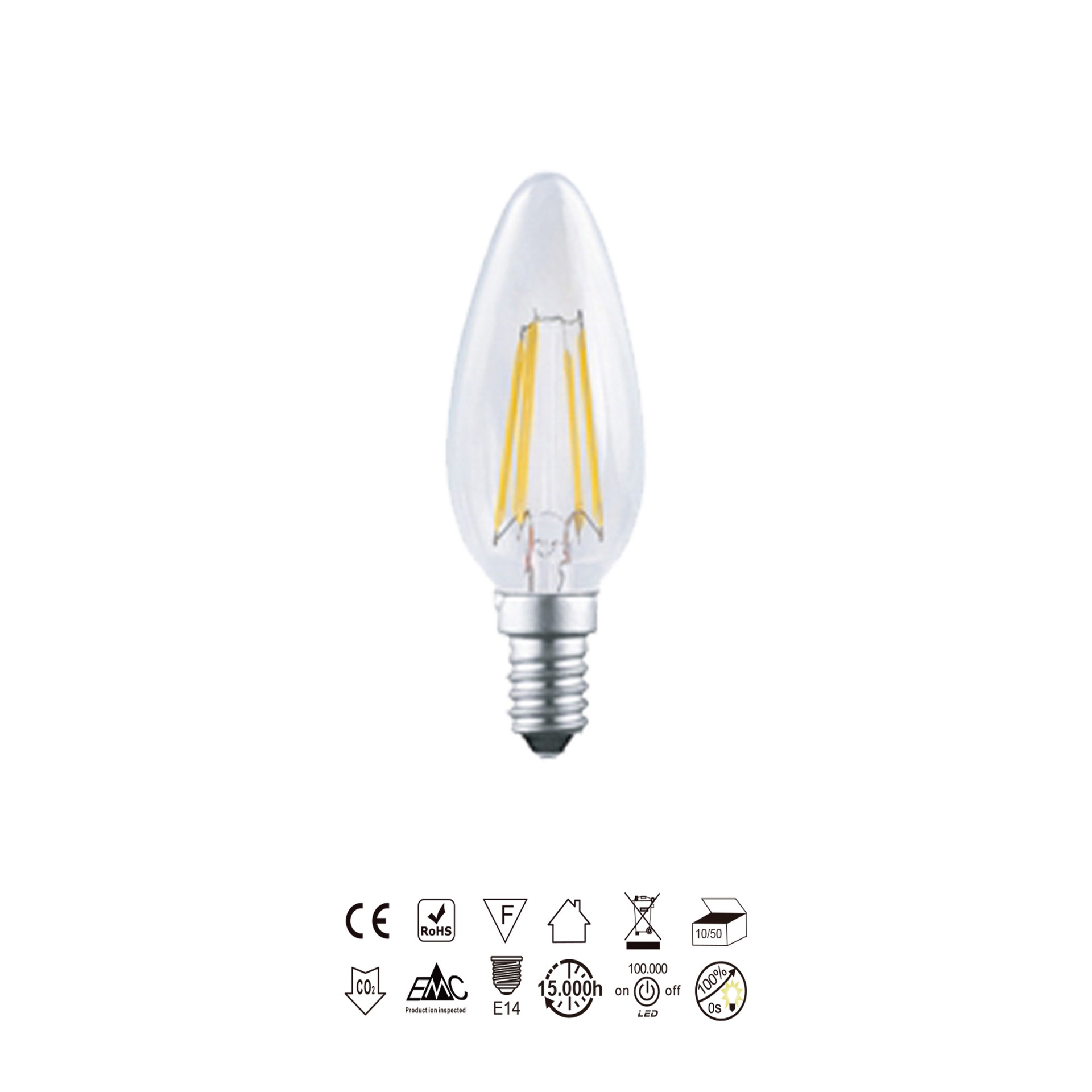 Bombillas E14 · Lampadine LED · Trasparente
