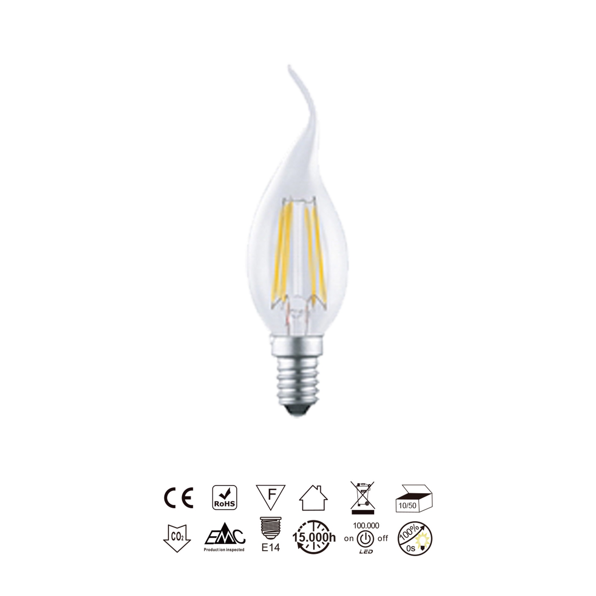 Bombillas E14 · Lampadine LED · Trasparente