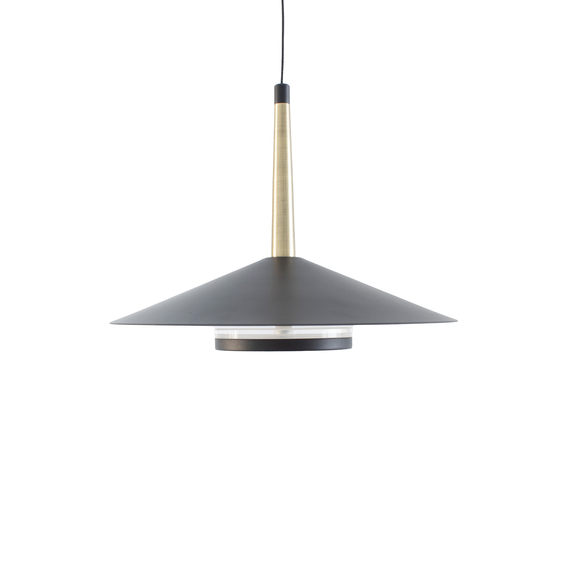 ORION * COLGANTE LED NEGRO/CUERO  1L*8W 3000K