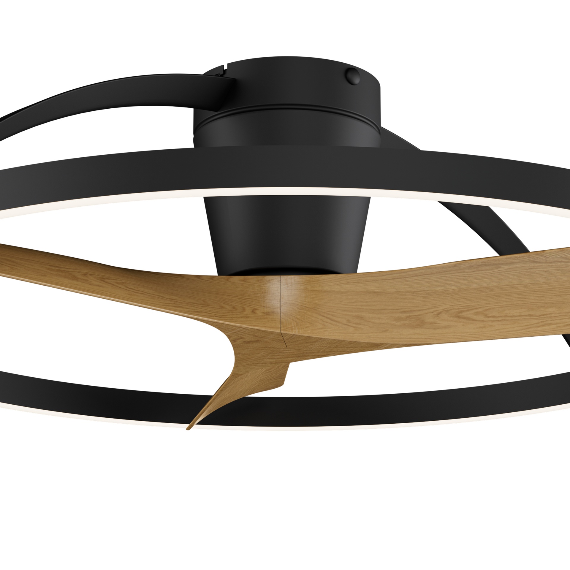 NEPAL II * VENTILATORE A SOFFITTO  - NERO-LEGNO - GRANDE
