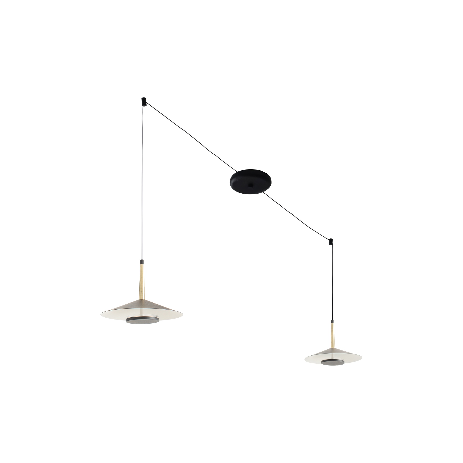 Orion · Luminarias de techo · Negro / Cuero