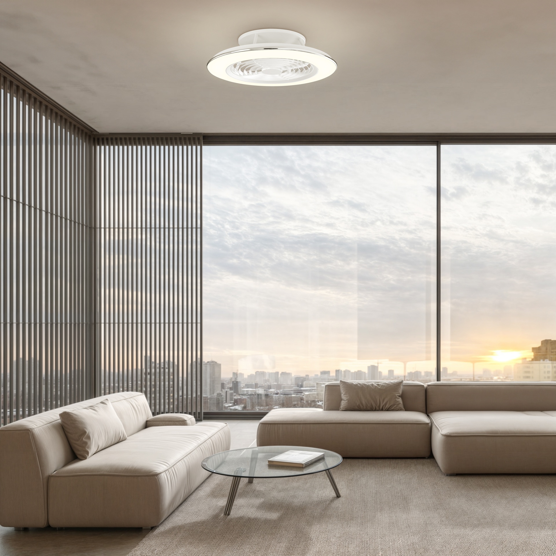 ***DES*** ALISIO * LED FAN CEILING WHITE WITH REMOTE CONTROL