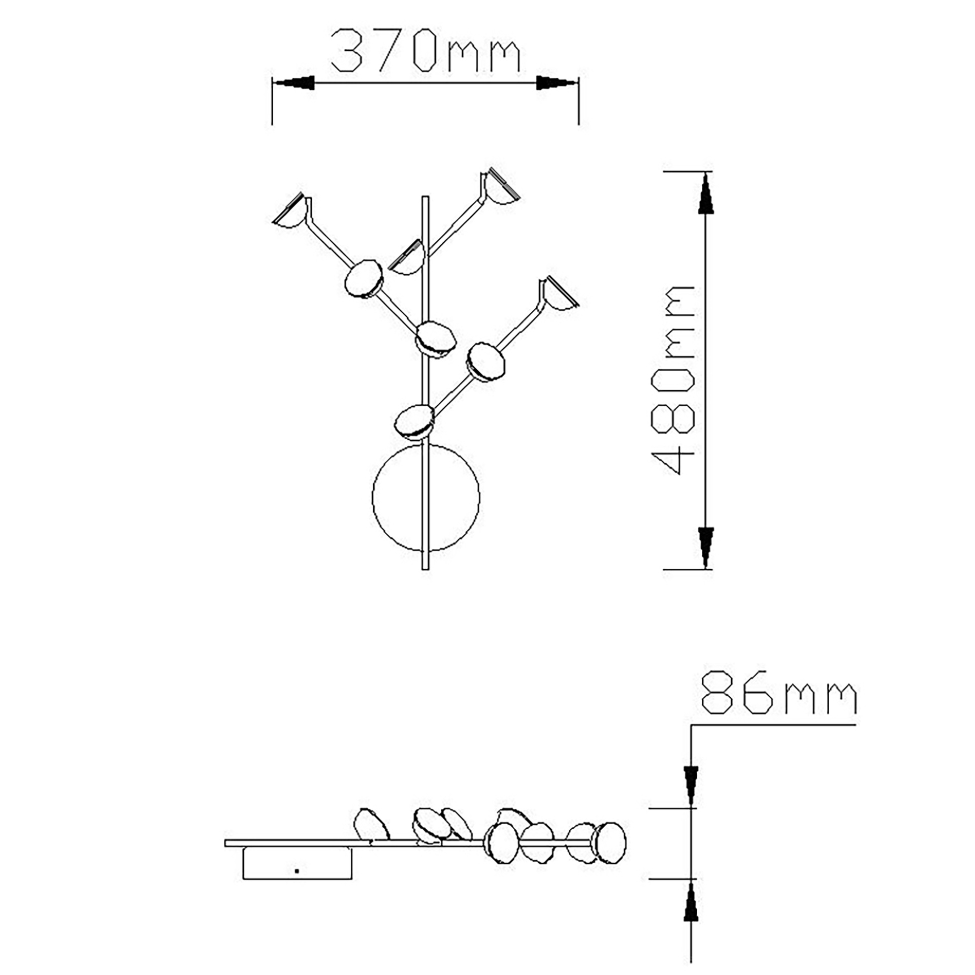 ADN * WALL LAMP 24W - 3000K