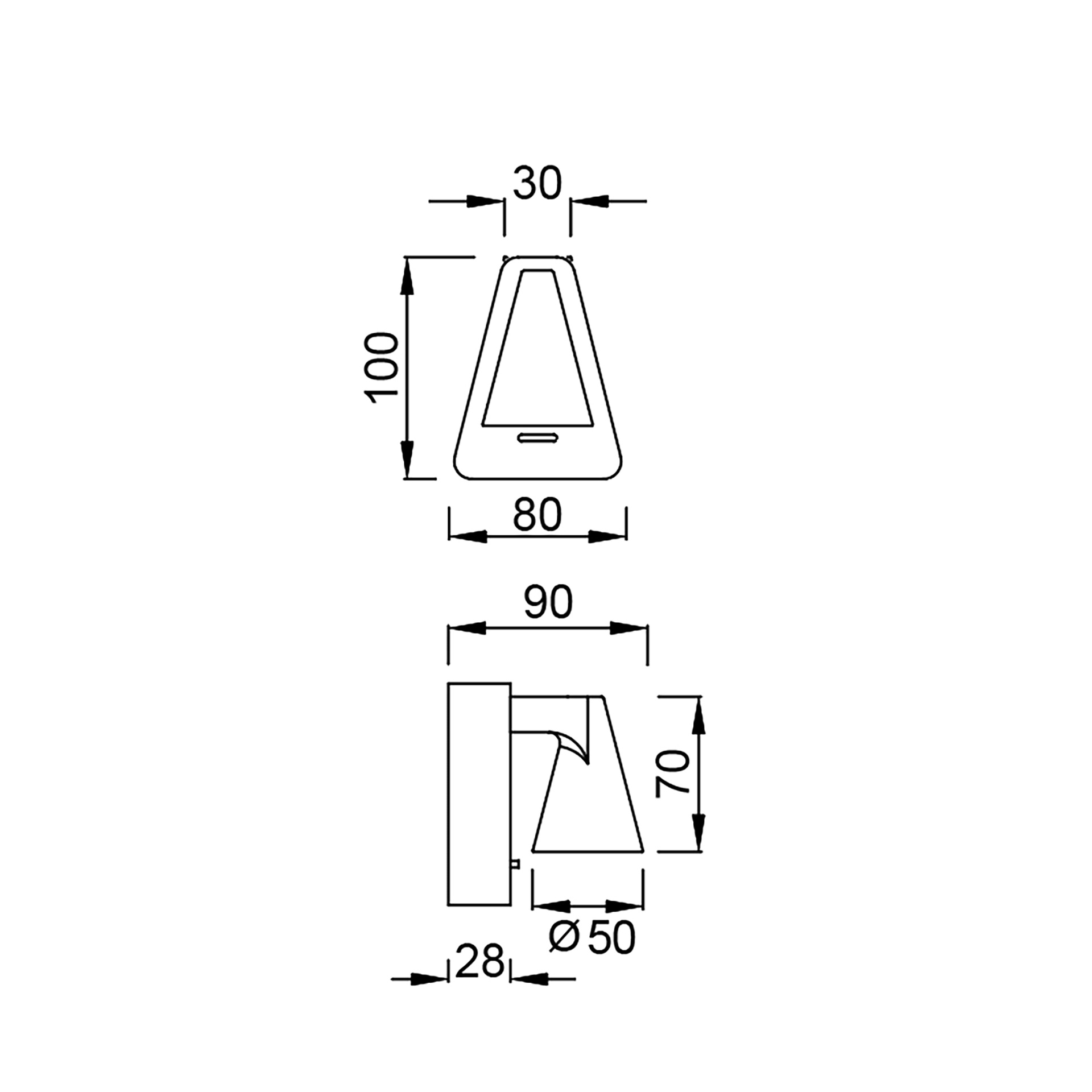 AFRICA * LED WALL LAMP 5W WITH SWITCH