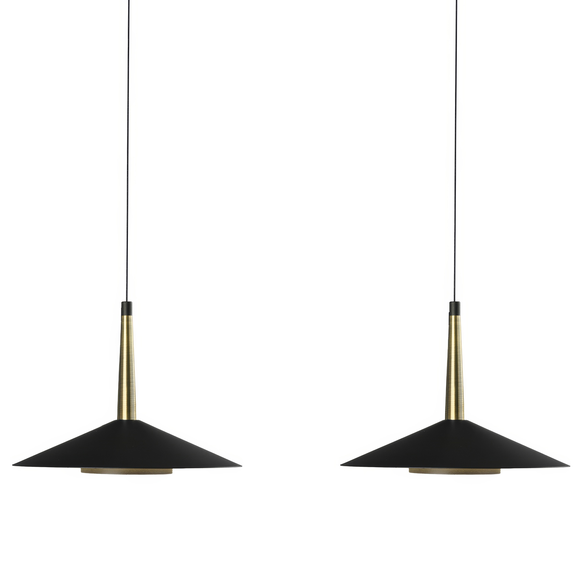 ORION * LAMPADA LINEALE NERO/CUOIO 3L LED  24W 3000K