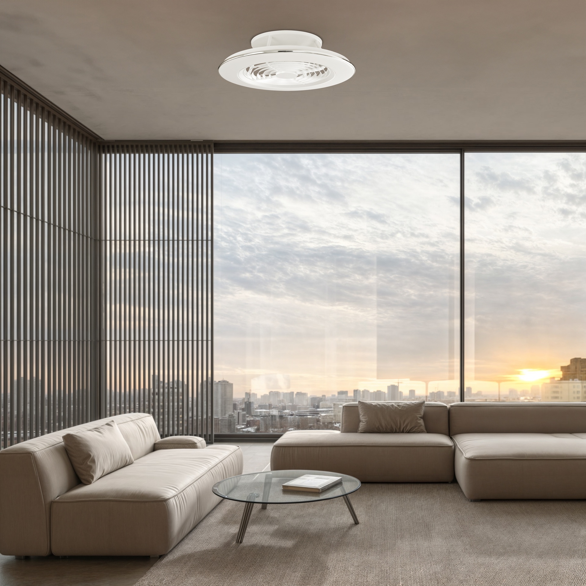 ***DES*** ALISIO * LED FAN CEILING WHITE WITH REMOTE CONTROL