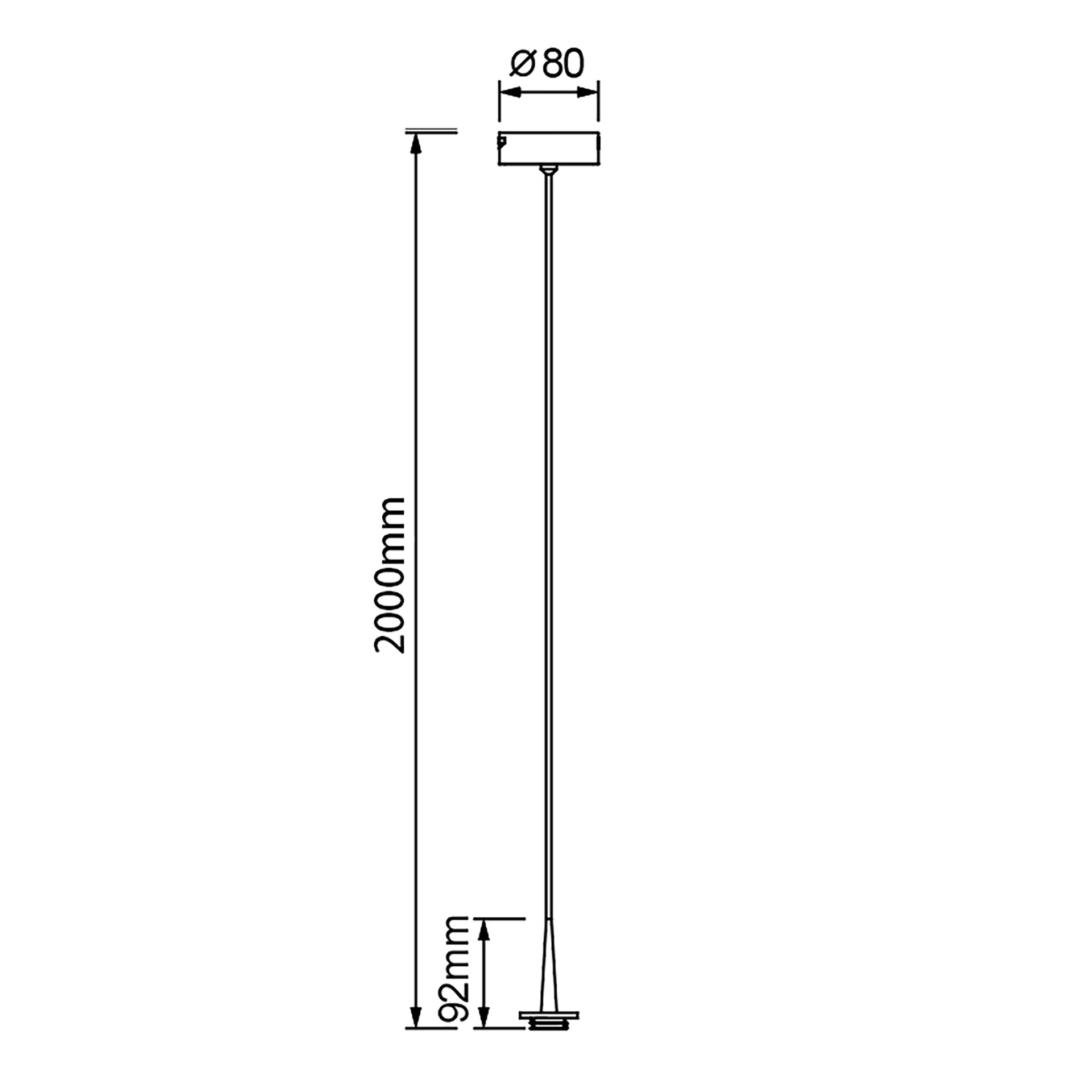 ANDROMEDA * SOSPESO LED 5W 3000K W/T CRISTALLO
