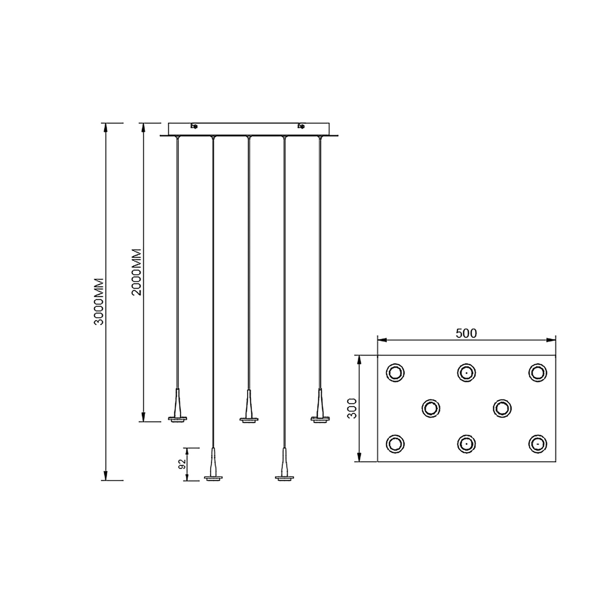 Andromeda · Luminaires de plafond · Or