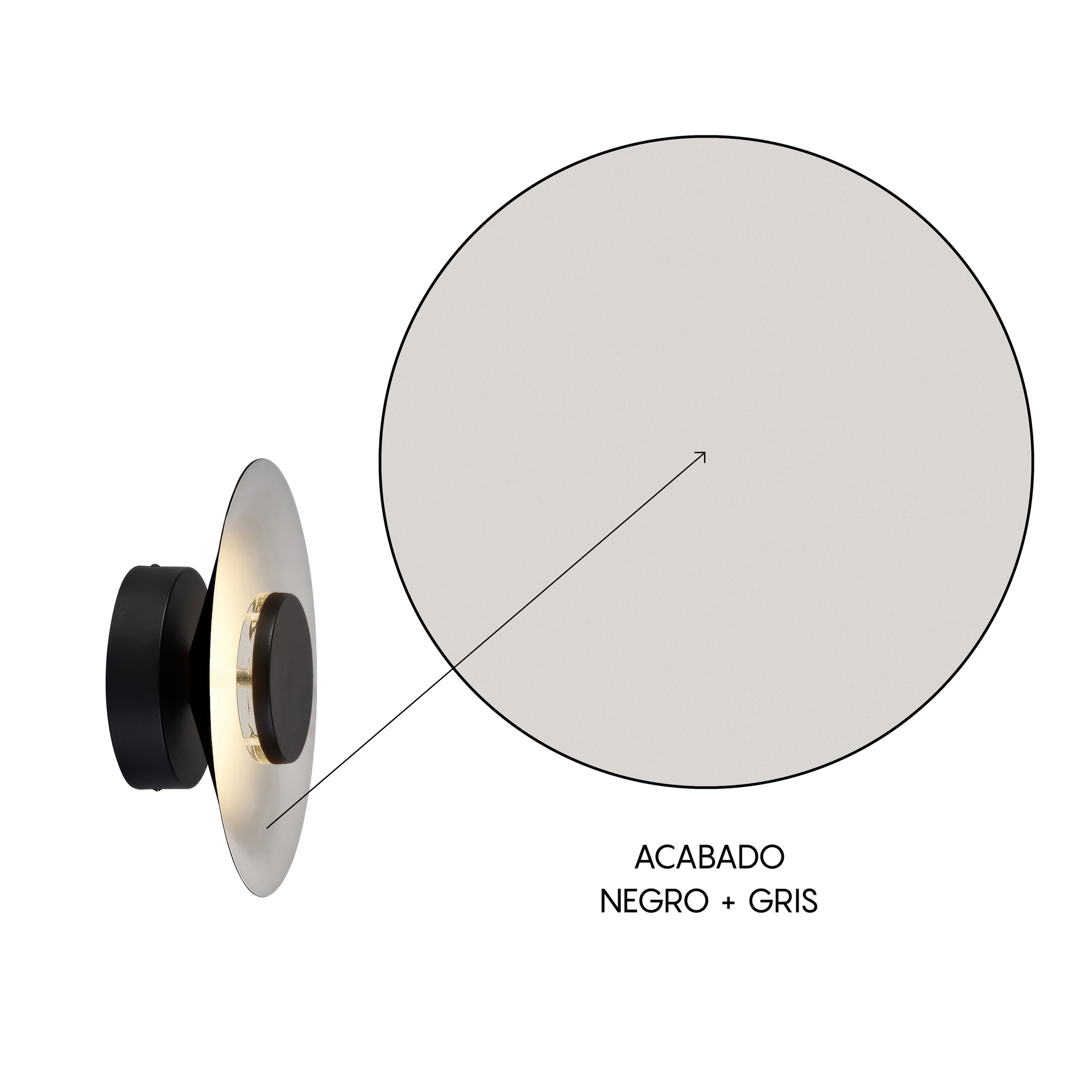 ORION * LED WALL LAMP 8W 3000K BLACK