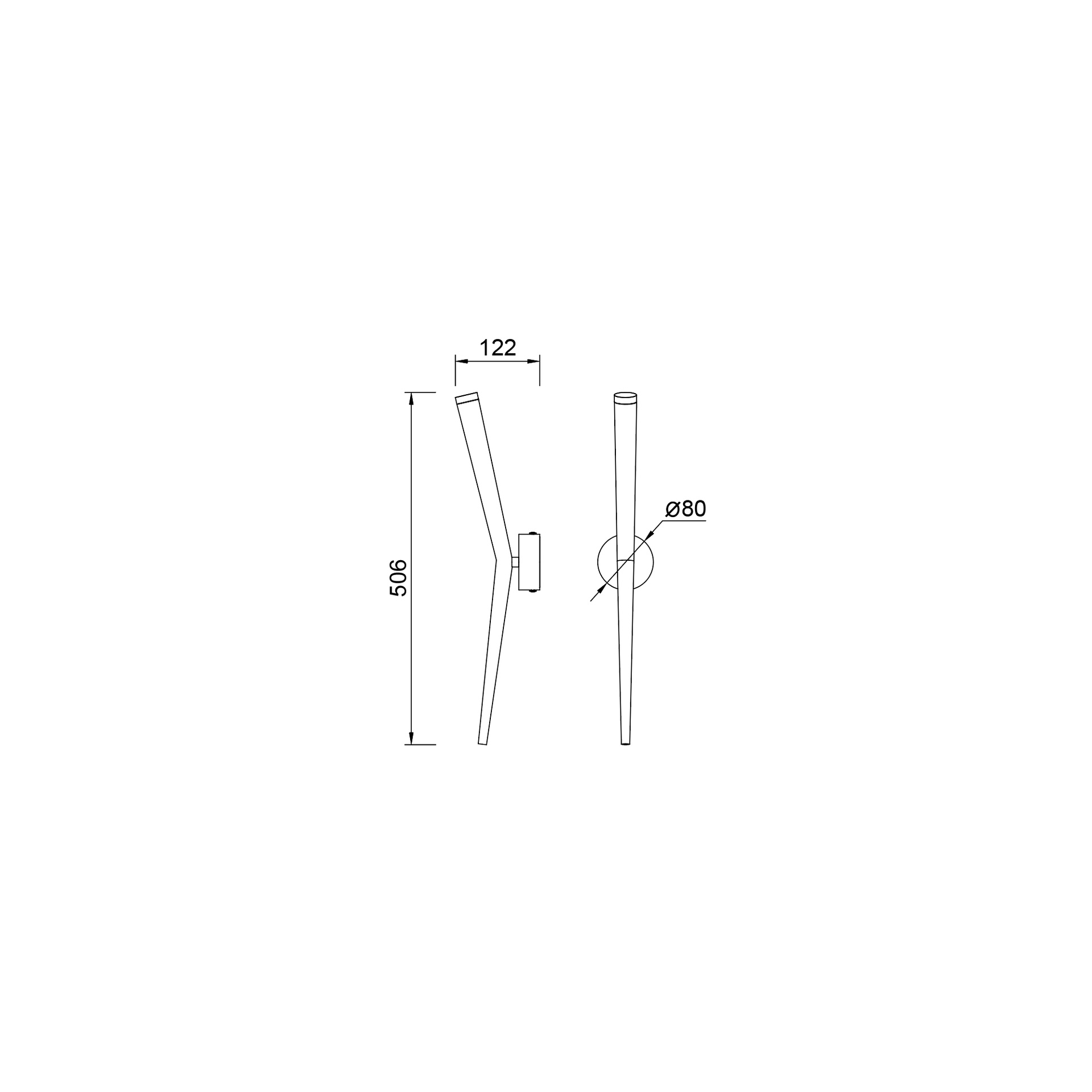 Boomerang · Luminaires muraux · Or