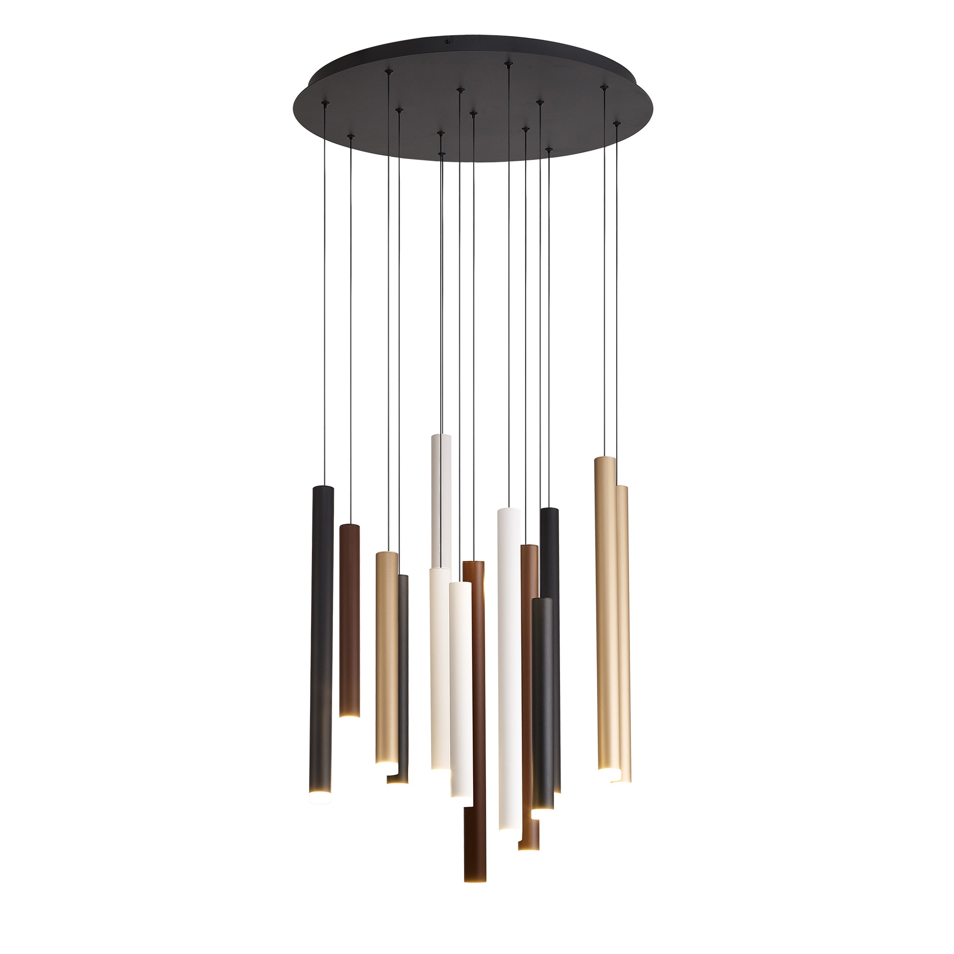 Cala · Luminaires de plafond · Blanc + Noir + Or + Corten