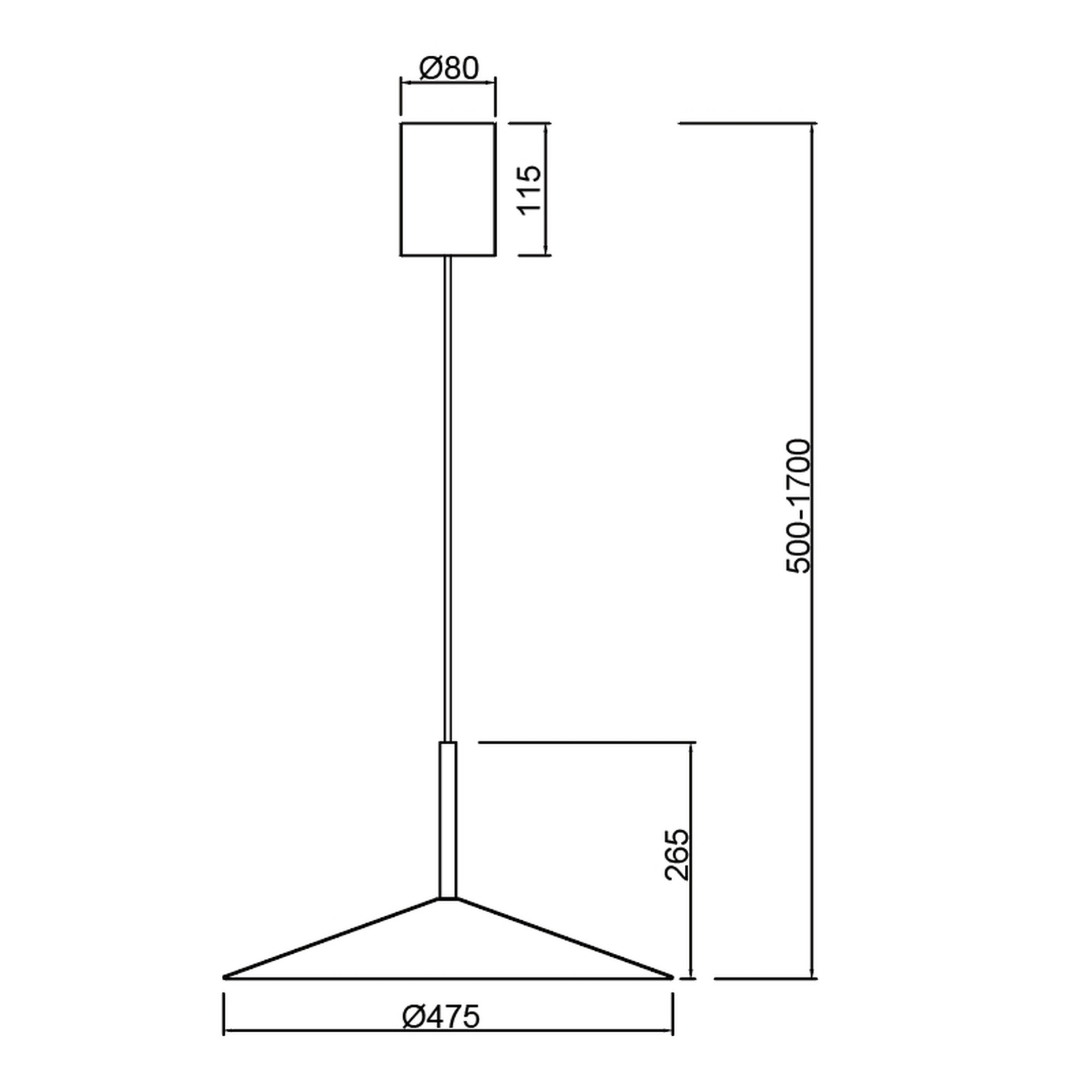 CALICE * SOSPESO GRANDE LED 1L - BIANCO