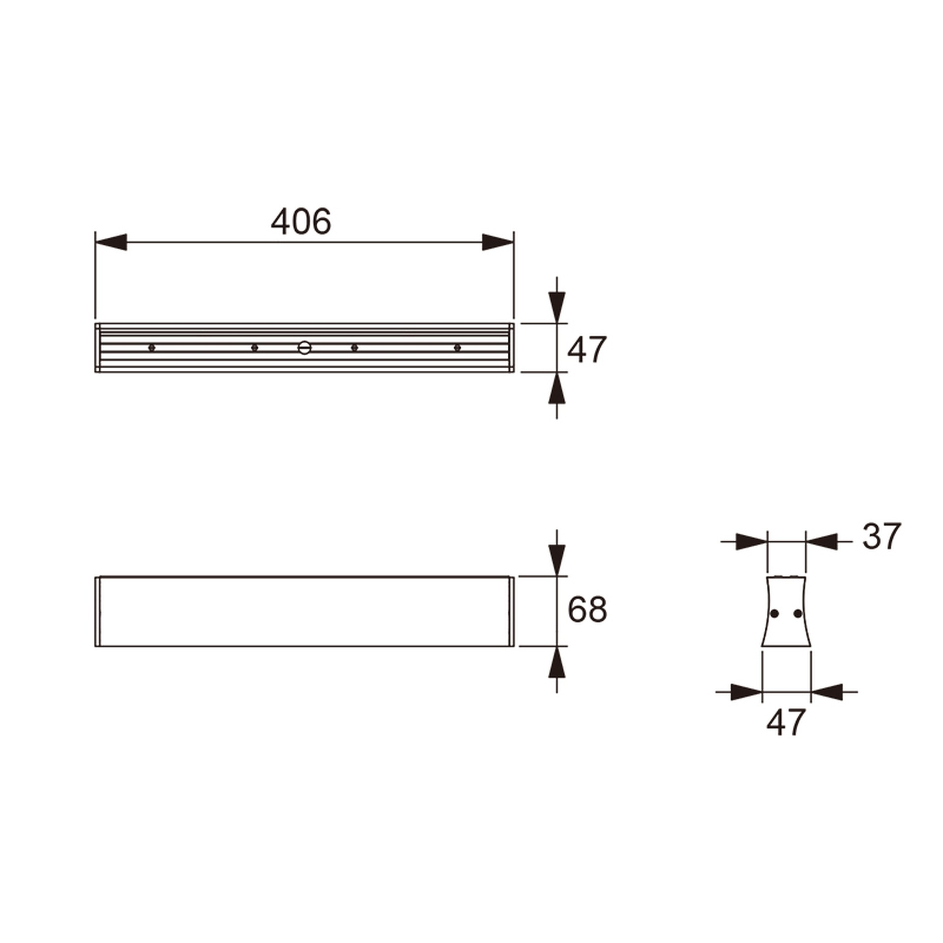 HANOK * PLAFONIERA LED 14W 3000K 110º BIANCA