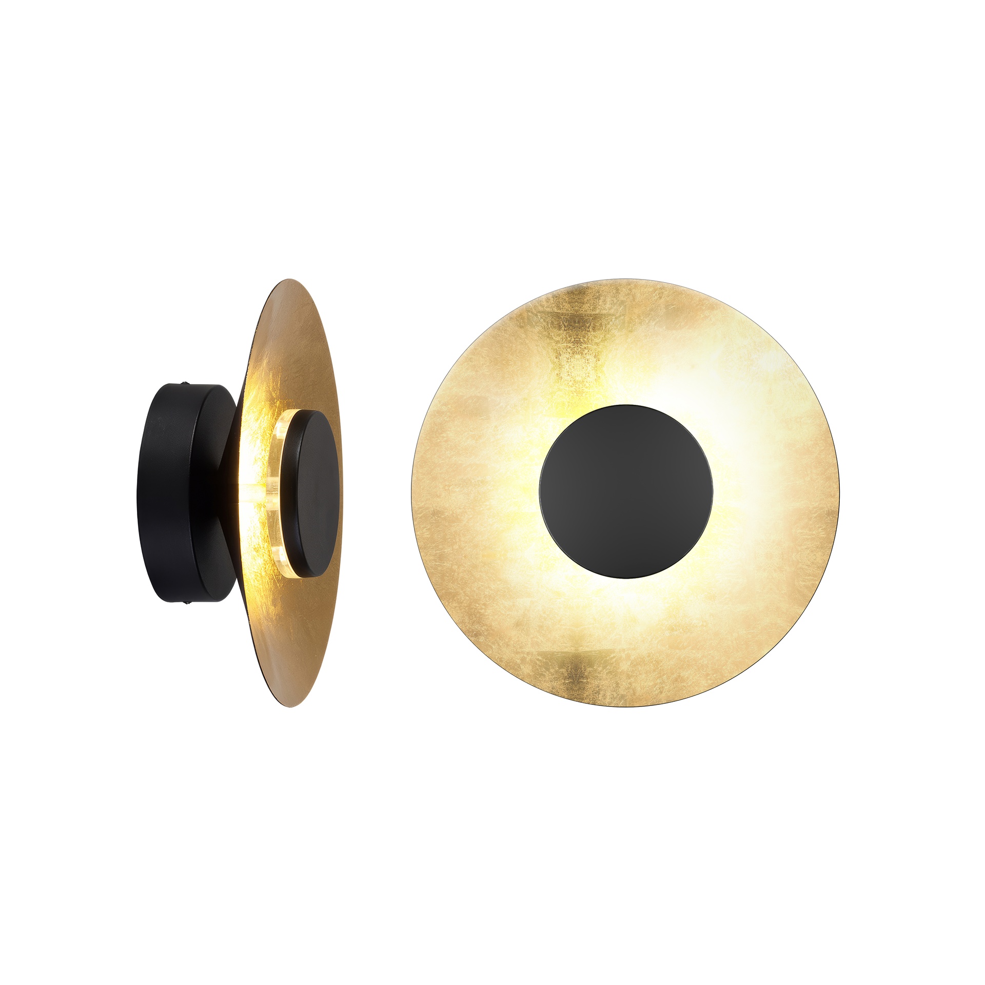 Orion · Luminaires muraux · Noir + Or