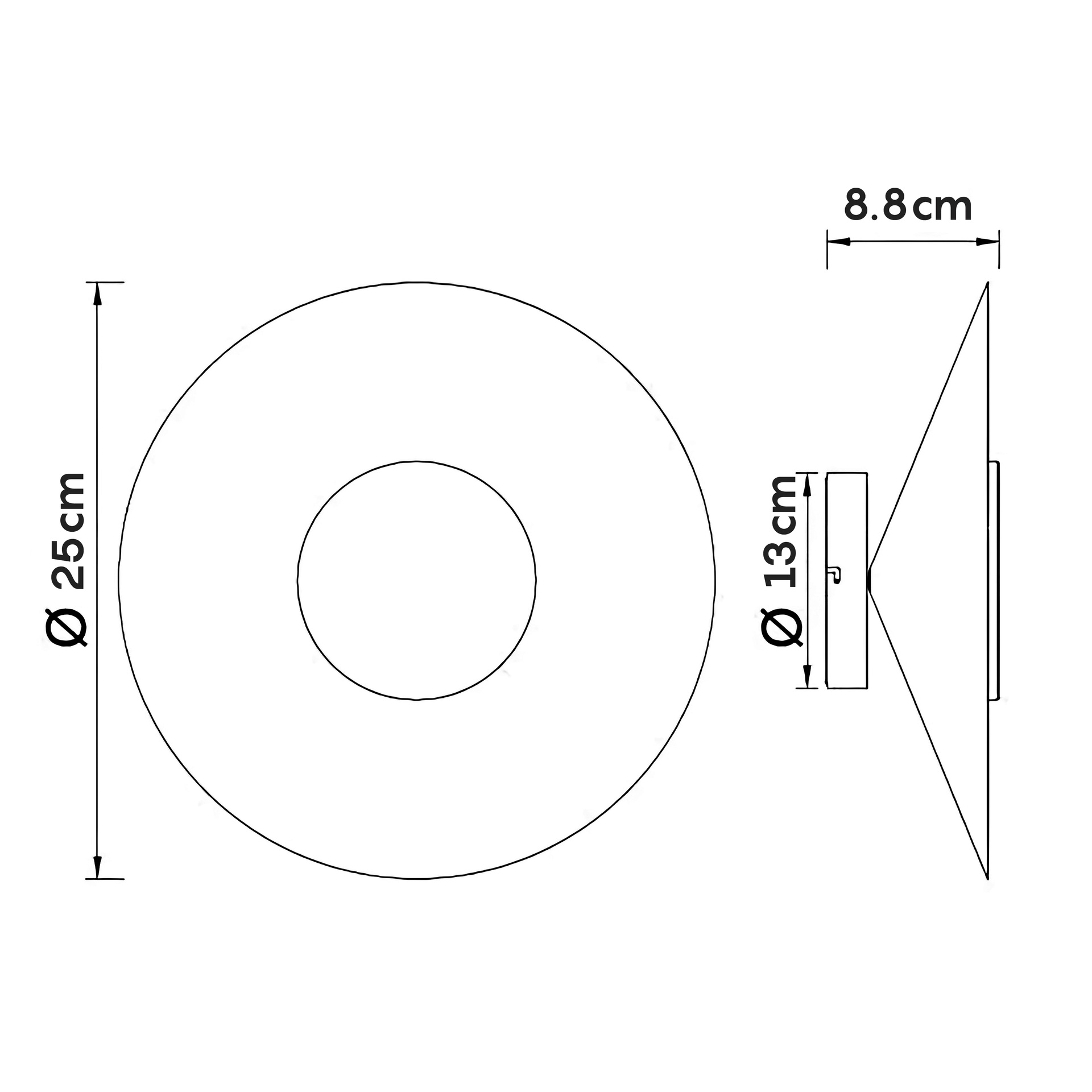 Orion · Luminaires muraux · Noir + Or