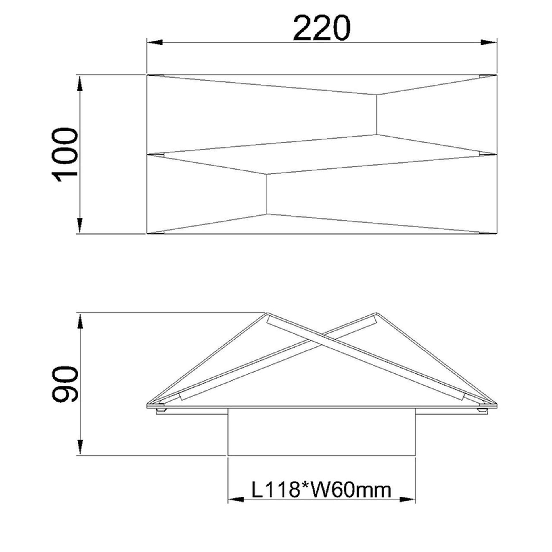 Fuji · Luminaires muraux · Noir