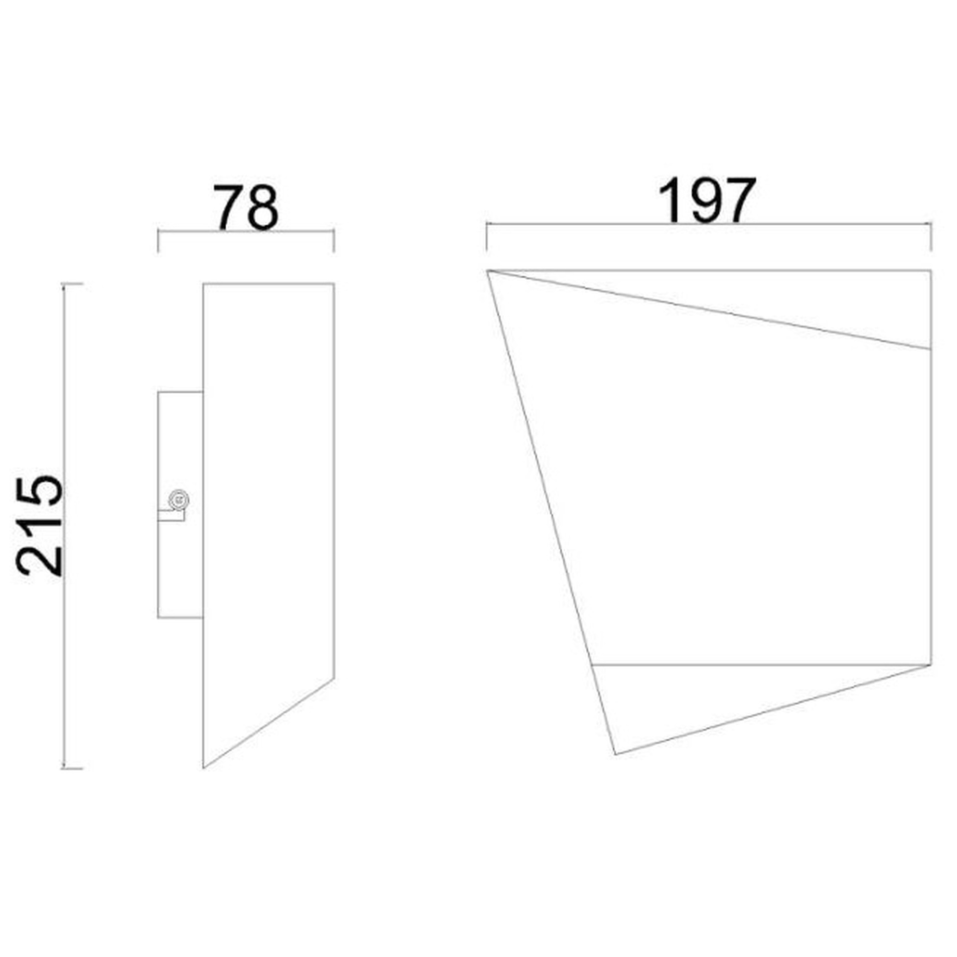Asimetric · Luminarias de pared · Black
