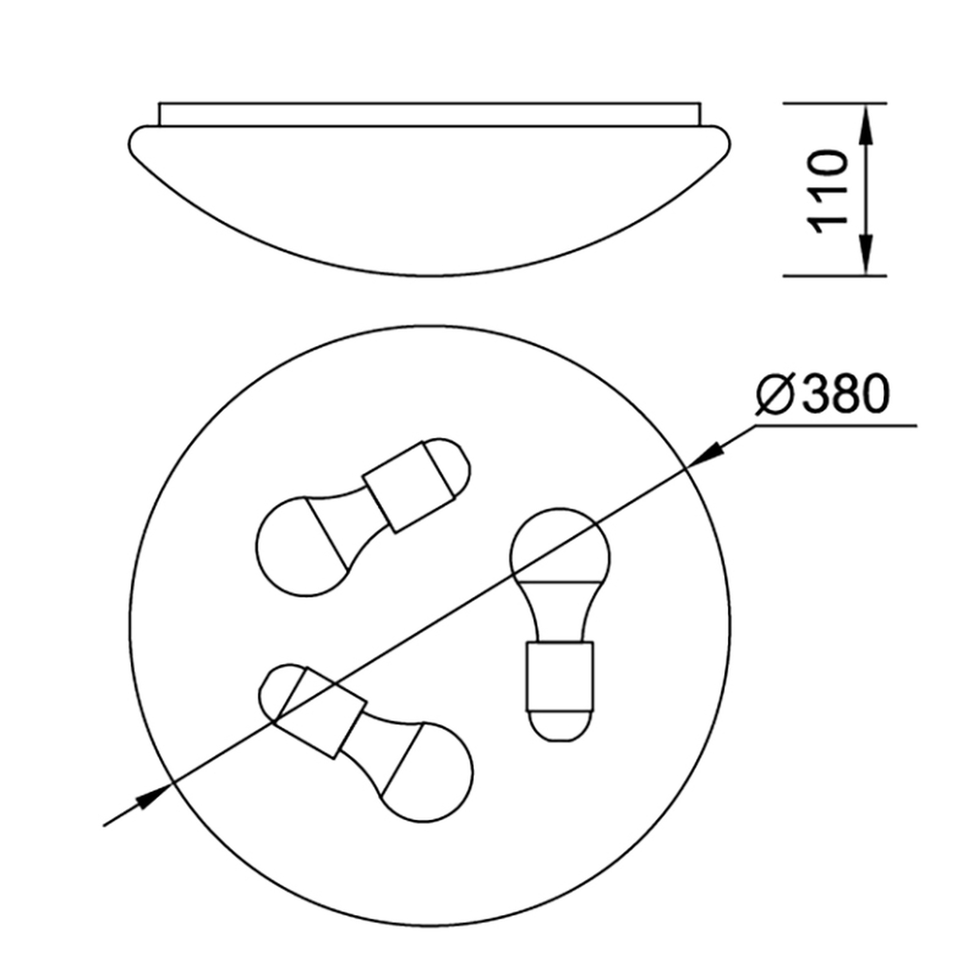 ZERO E27* ROUND CEILING WHITE - 3L*E27