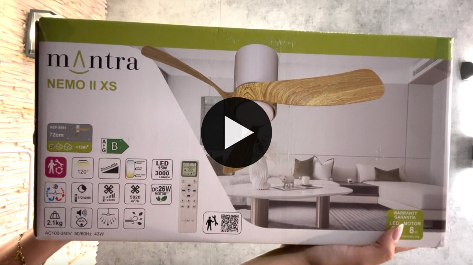 Learn to read the symbols on your fan's box!