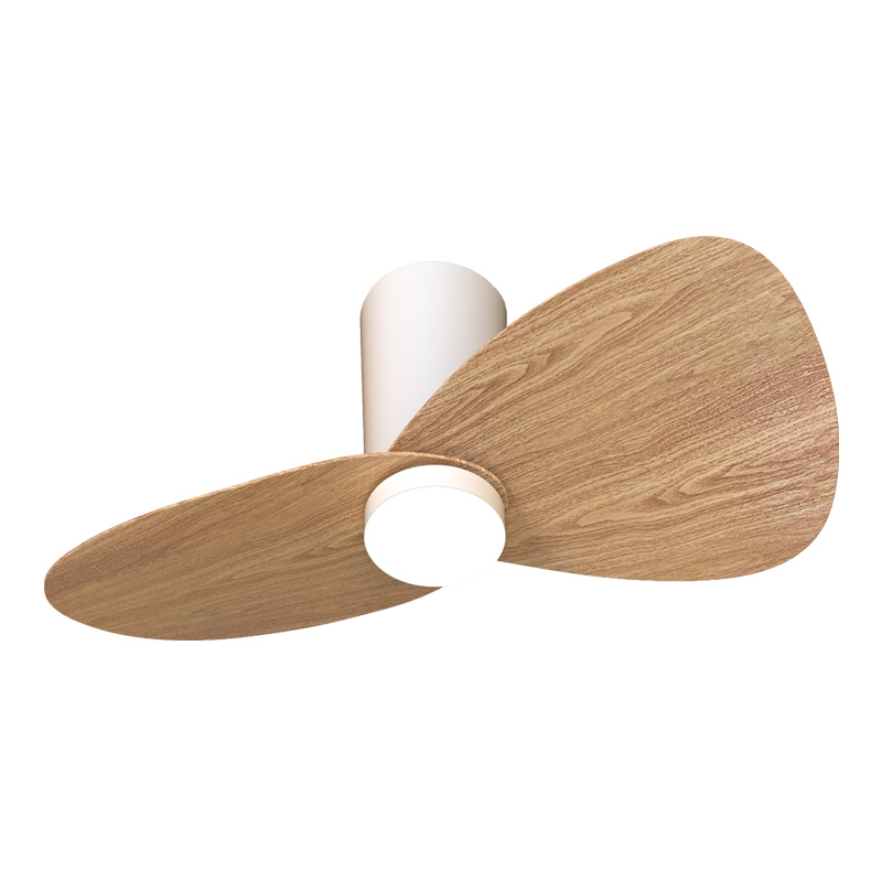 Capri · Ventilateur de plafond avec éclairage · BLANC / HÊTRE