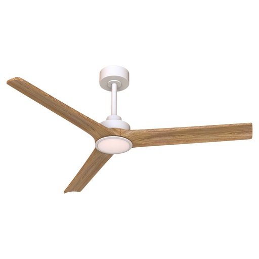 Woody · Ventilatore da soffitto con luce · BIANCO / FAGGIO