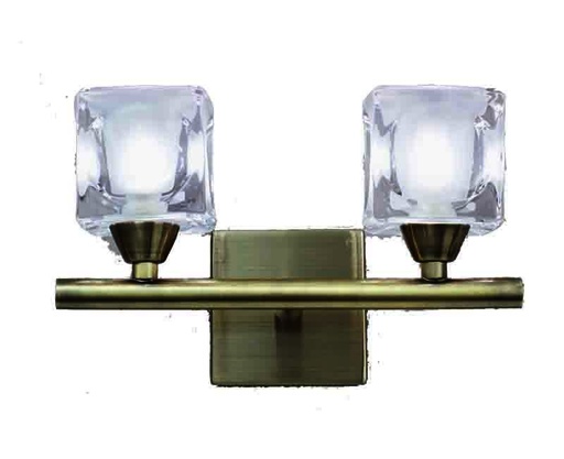 Cuadrax · Luminaires muraux · Laiton vieilli