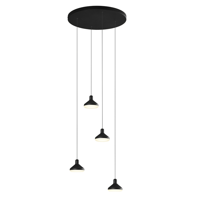 ***OFER/DES*** SIRIO * SOSPESO CIRCOLARE LED 4L  NERO 32W 3000K