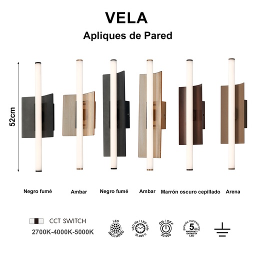 Vela cristal