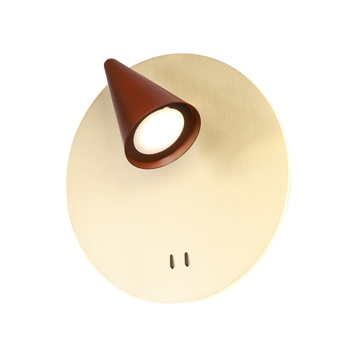 Ciclope · Luminarias de pared · Oro Champán Cepillado