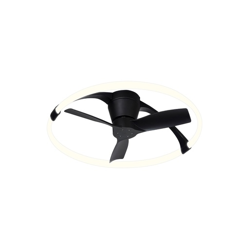 Nepal Mini · Ventilateur de plafond avec éclairage · Noir
