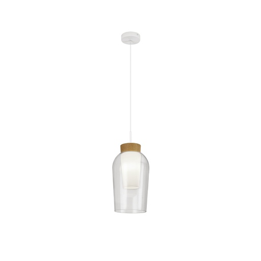 Nora · Luminarias de techo · Blanco / Madera