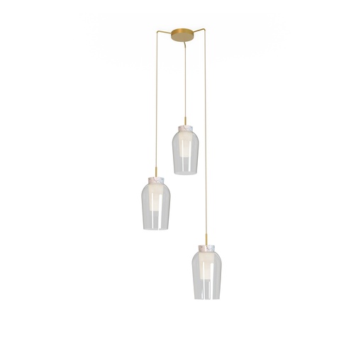 Nora · Luminarias de techo · Oro / Blanco