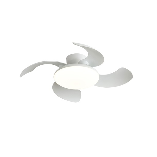 Aloha II · Ceiling fan with retractable blades and light · Black